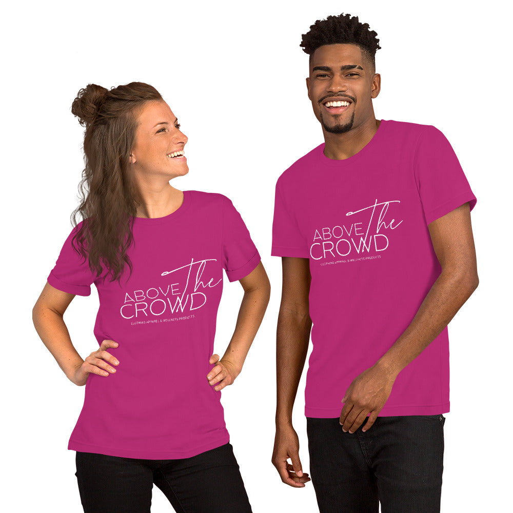 Above the Crowd Logo T-Shirt – Unisex | Sizes Up to 5XL | 12 Bold Colors