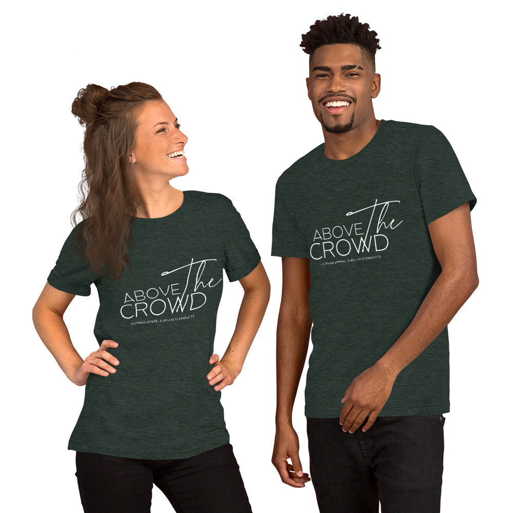 Above the Crowd Logo T-Shirt – Unisex | Sizes Up to 5XL | 12 Bold Colors