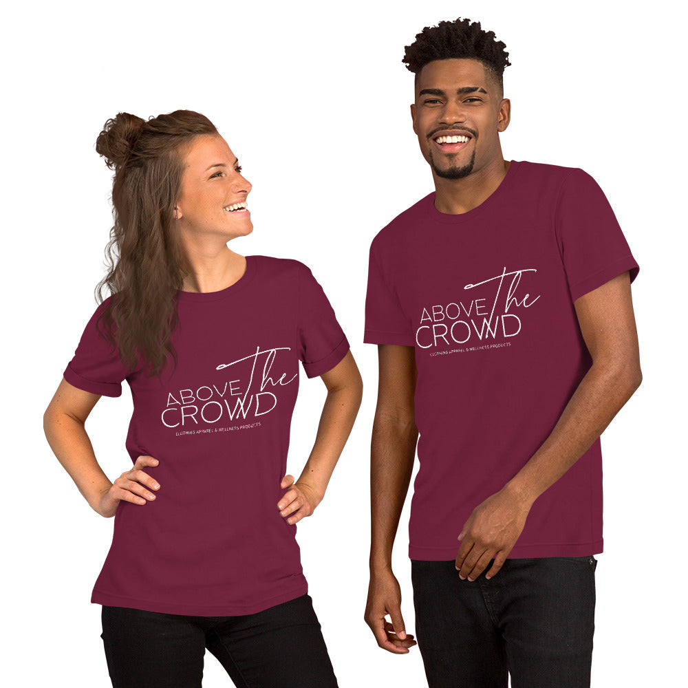 Above the Crowd Logo T-Shirt – Unisex | Sizes Up to 5XL | 12 Bold Colors