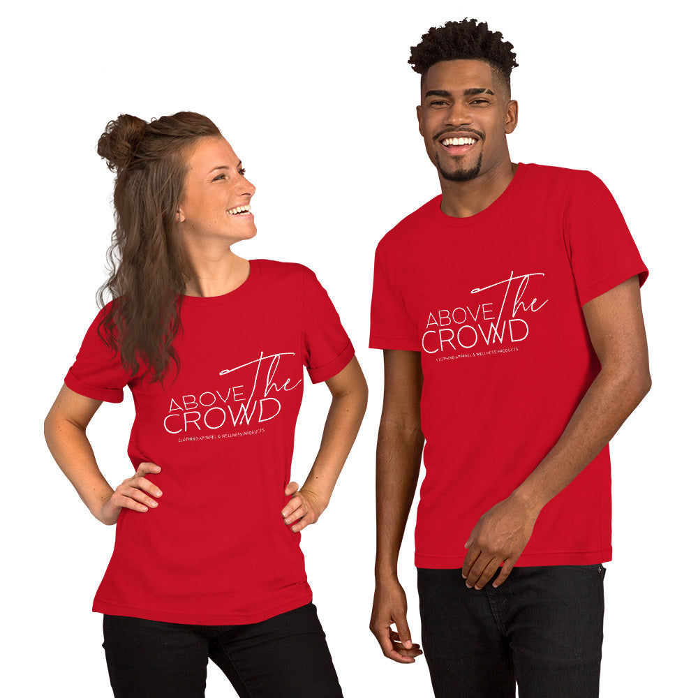 Above the Crowd Logo T-Shirt – Unisex | Sizes Up to 5XL | 12 Bold Colors