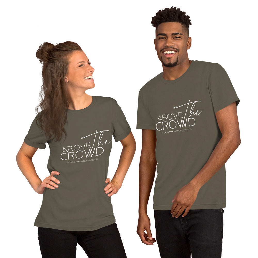 Above the Crowd Logo T-Shirt – Unisex | Sizes Up to 5XL | 12 Bold Colors