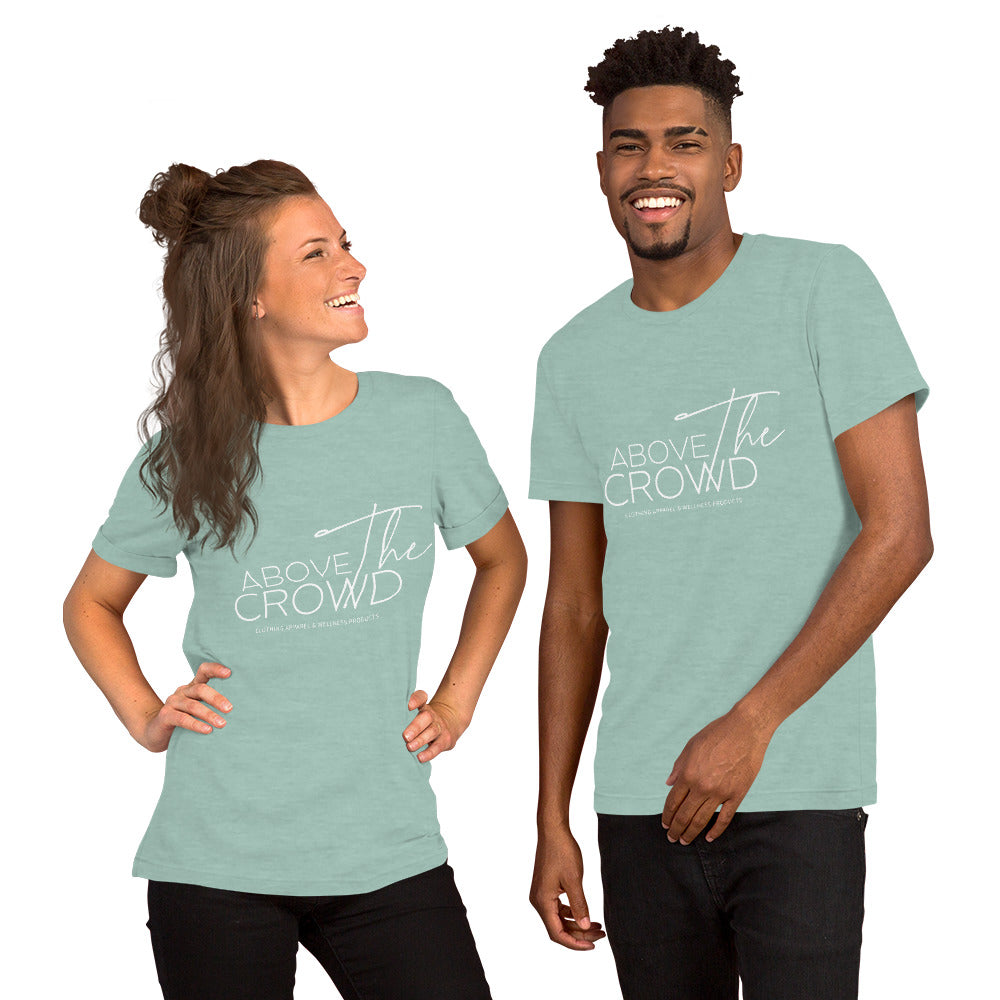Above the Crowd Logo T-Shirt – Unisex | Sizes Up to 5XL | 12 Bold Colors