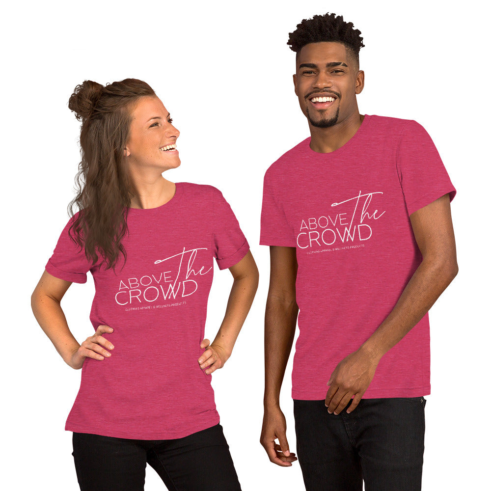 Above the Crowd Logo T-Shirt – Unisex | Sizes Up to 5XL | 12 Bold Colors