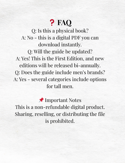 Above the Crowd Shopping Guide — First Edition (2025)