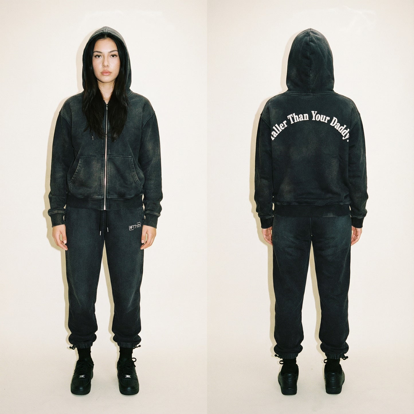 TTYD Zipper Sweatsuit Set – Statement Back