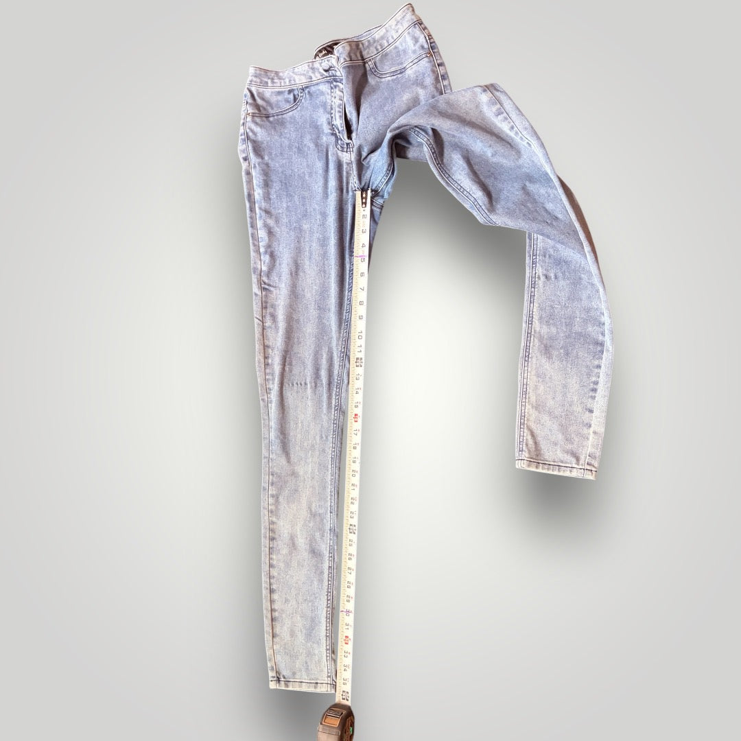 Pre-Loved, Tall Fit – Long Tall Sally Skinny Jeans, Acid Wash, Size 12, 36 inseam