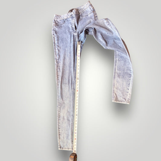 Pre-Loved, Tall Fit – Long Tall Sally Skinny Jeans, Acid Wash, Size 12, 36 inseam