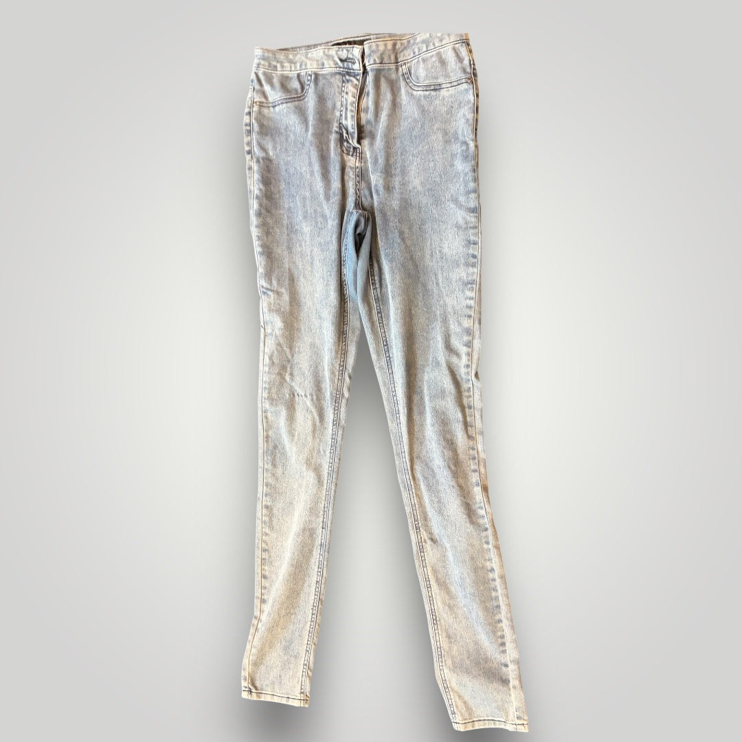Pre-Loved, Tall Fit – Long Tall Sally Skinny Jeans, Acid Wash, Size 12, 36 inseam