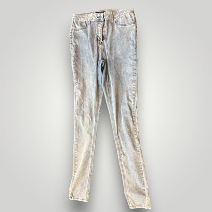 Pre-Loved, Tall Fit – Long Tall Sally Skinny Jeans, Acid Wash, Size 12, 36 inseam