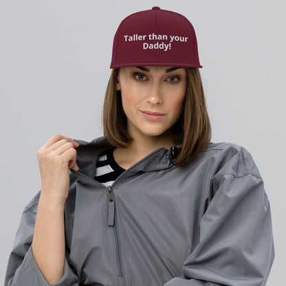 Taller Than Your Daddy Snapback Hat – Bold Fit, Adjustable Style