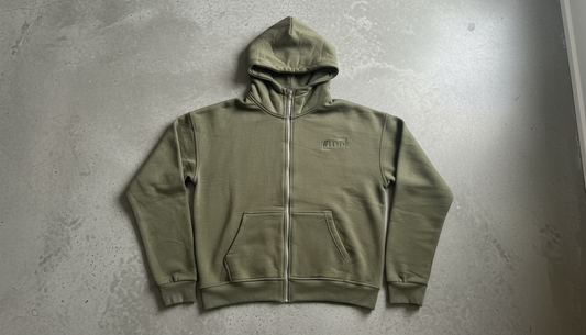 #TTYD Olive Zipper Hoodie Set
