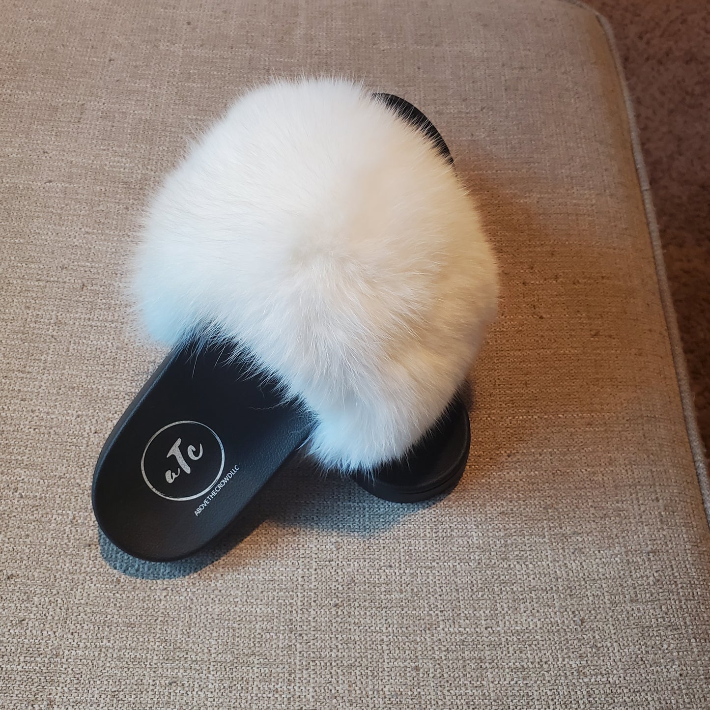 White Premium Fluffy Slippers