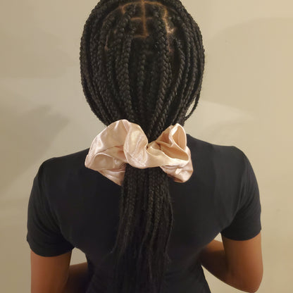 Blush Premium Jumbo Satin Scrunchie
