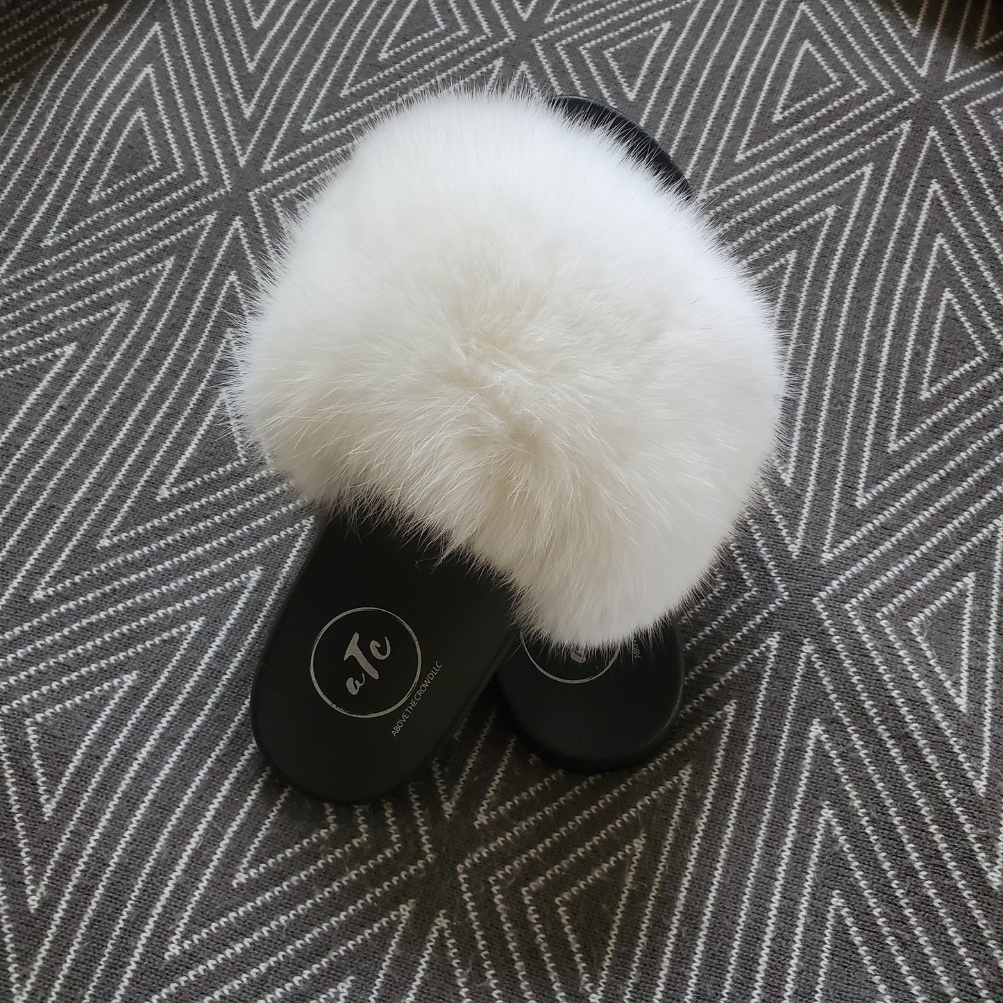 White Premium Fluffy Slippers
