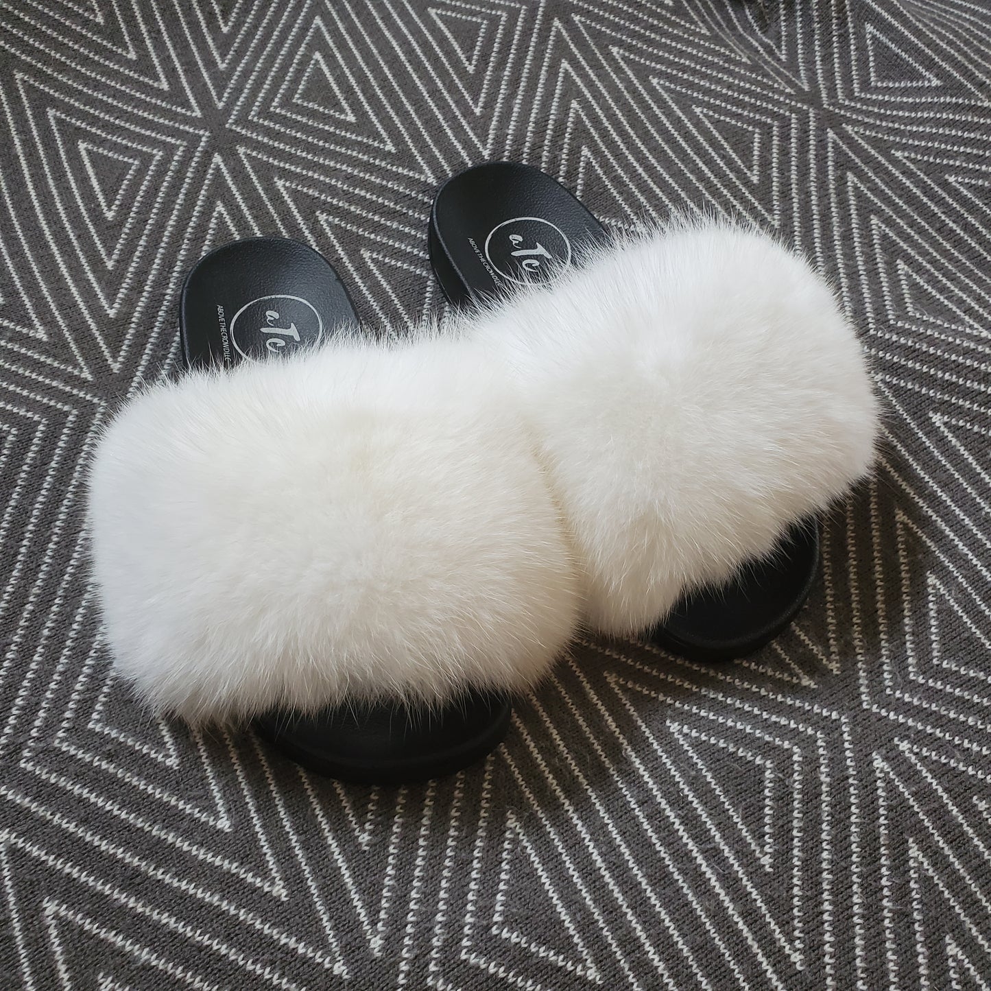 White Premium Fluffy Slippers