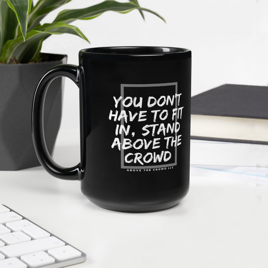 Black 'Fit In' Mug