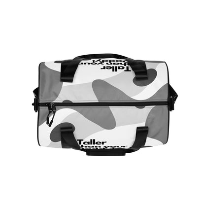 Gray Scale 'Taller than your Daddy' Gym Bag
