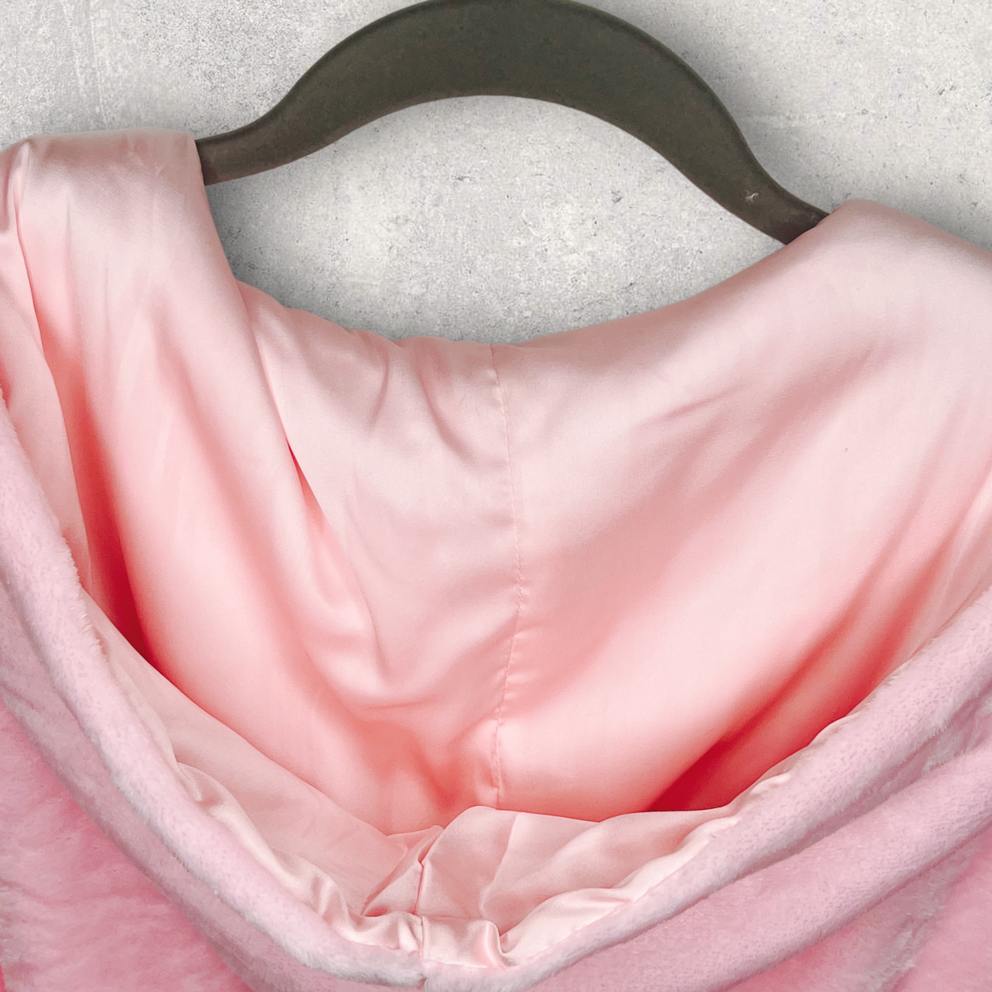 Cotton Candy Premium Satin Lined Hooded Robe