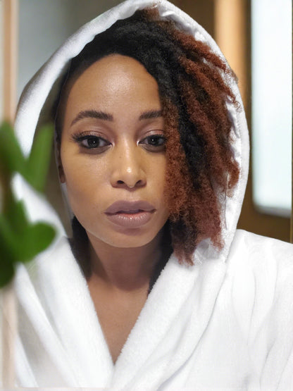 Maxi Robe With Satin Lined Hood 