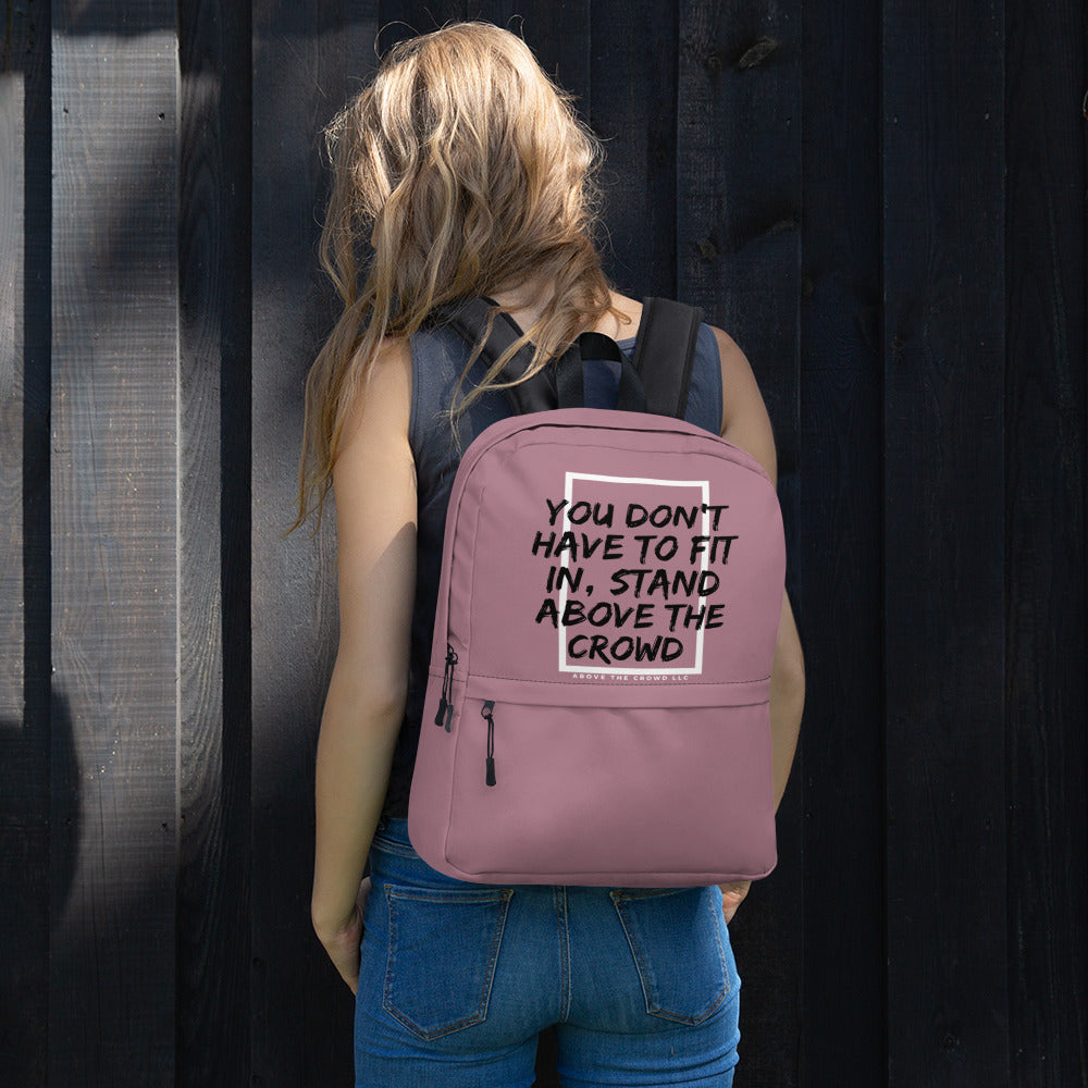 Dusty Rose 'Fit In' Backpack