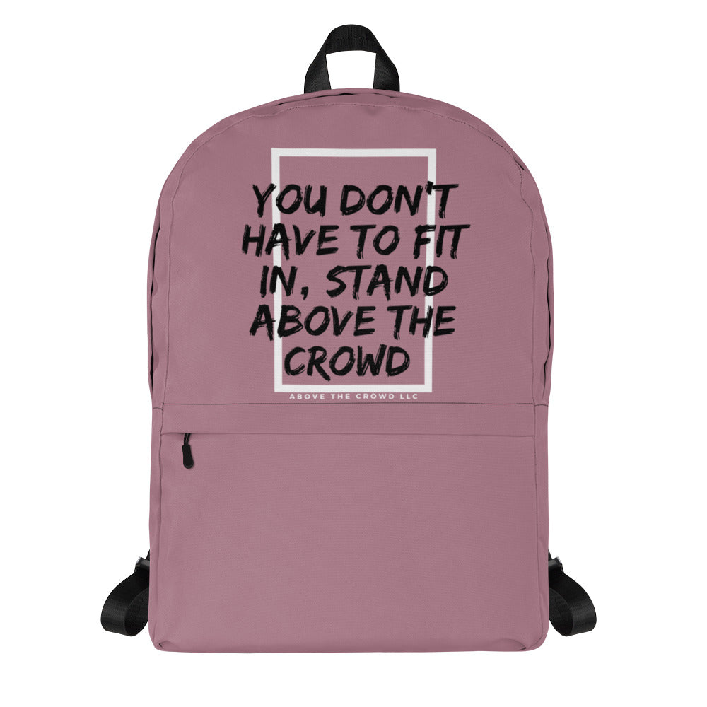 Dusty Rose 'Fit In' Backpack