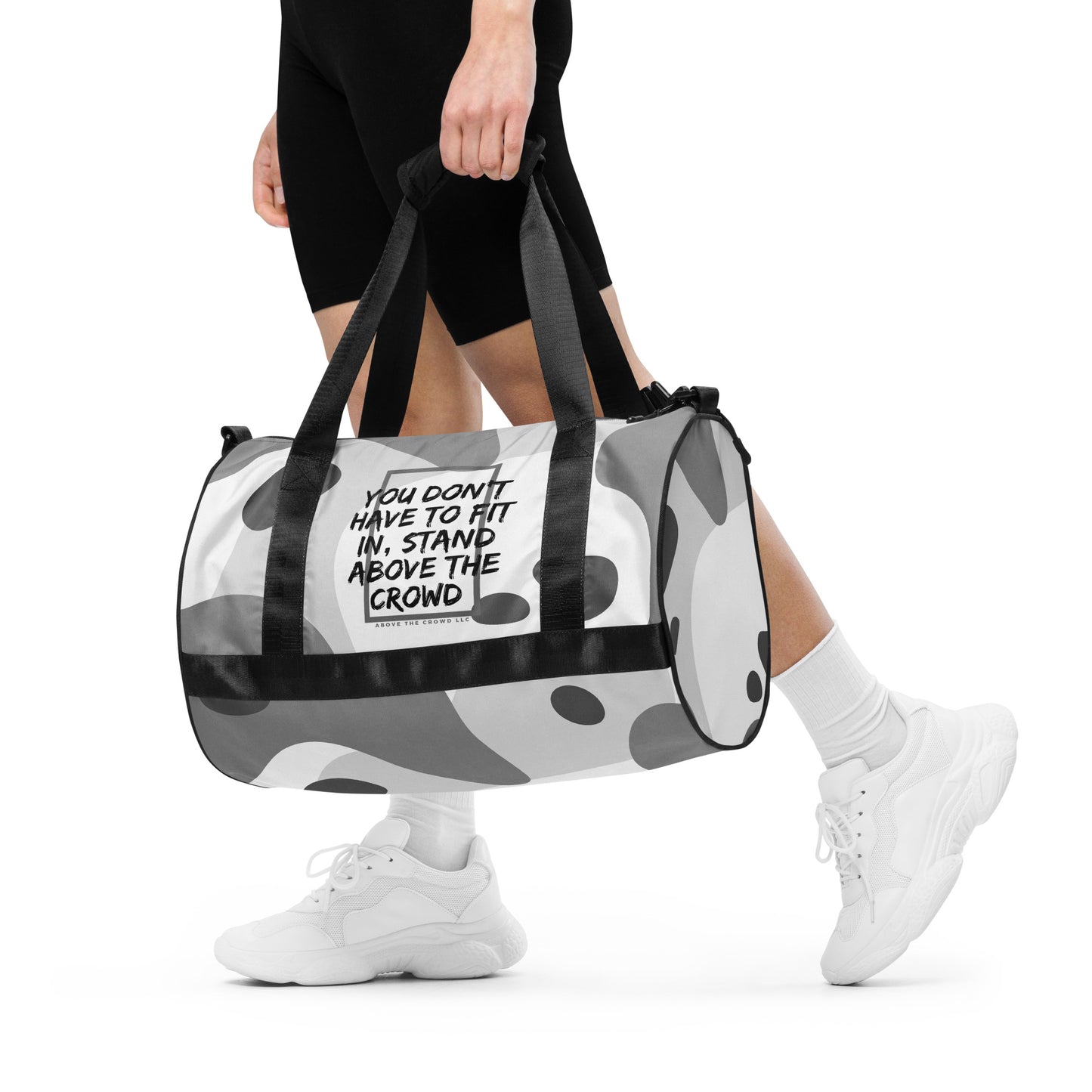 Gray Scale 'Fit In' Gym Bag