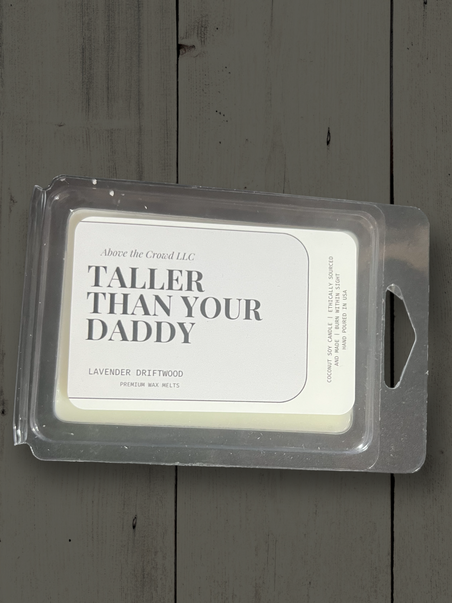 "Taller than your Daddy" Coco Soy Candle